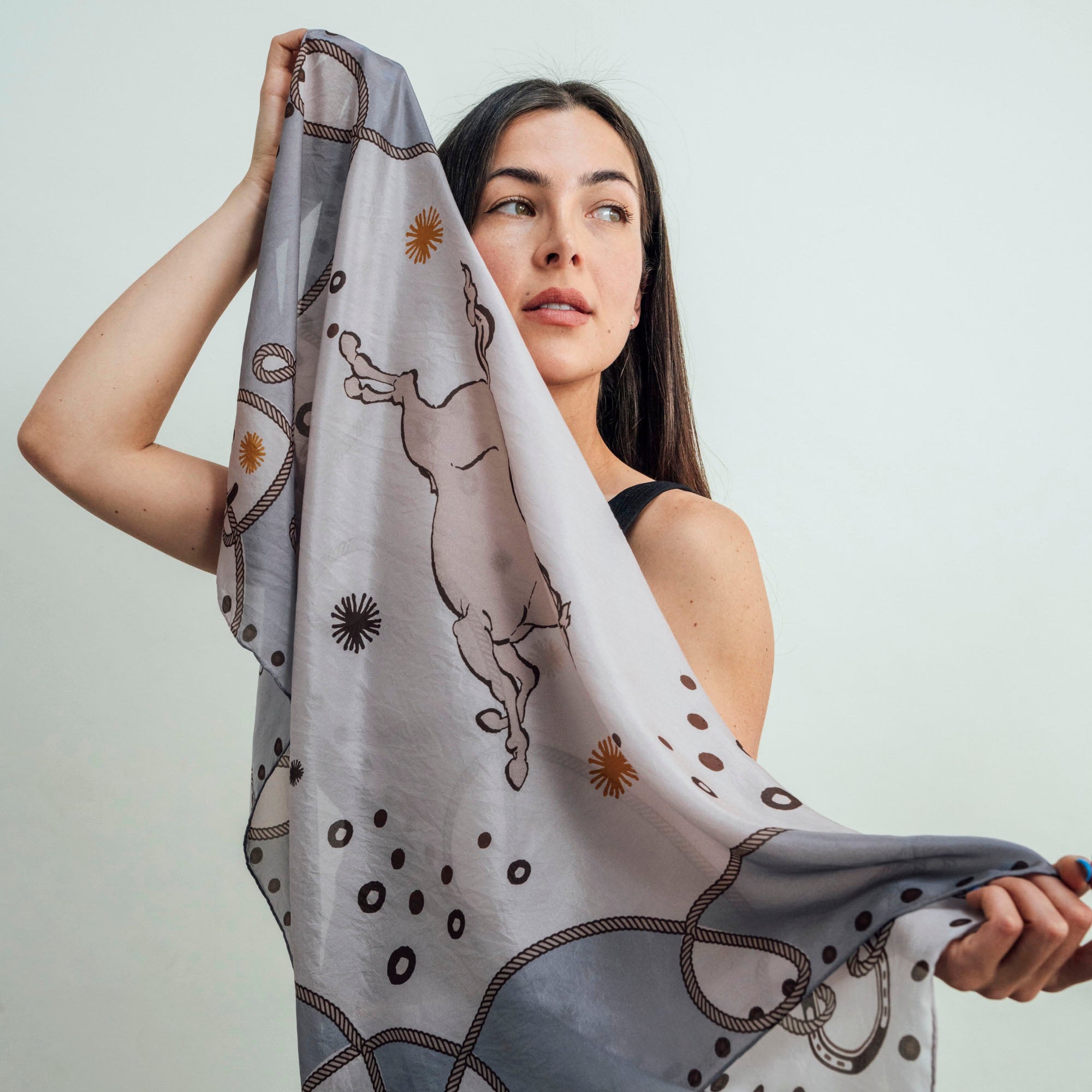Lasso Wild Rag in Dusty Blue – kitsantafe