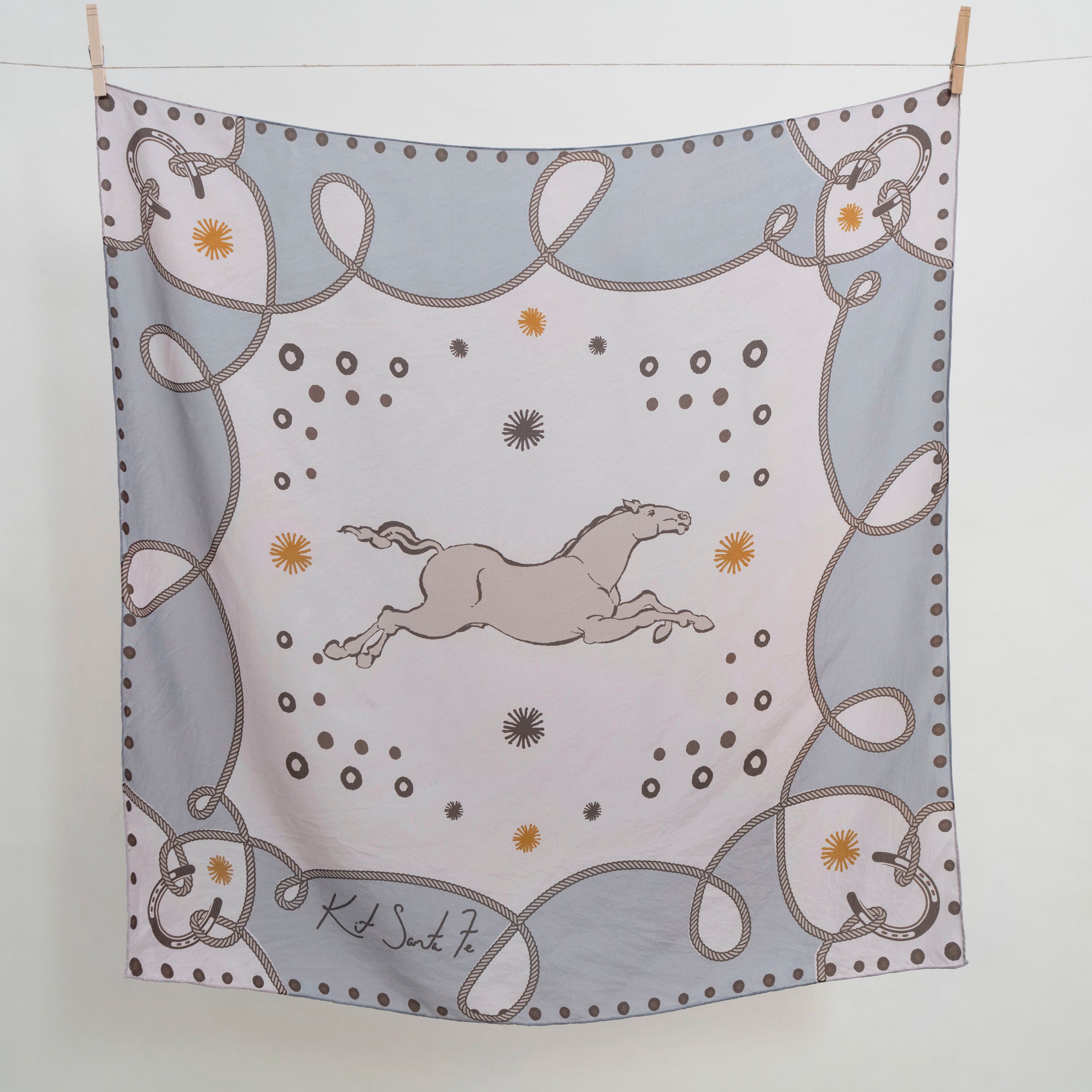 Lasso Wild Rag in Dusty Blue – kitsantafe