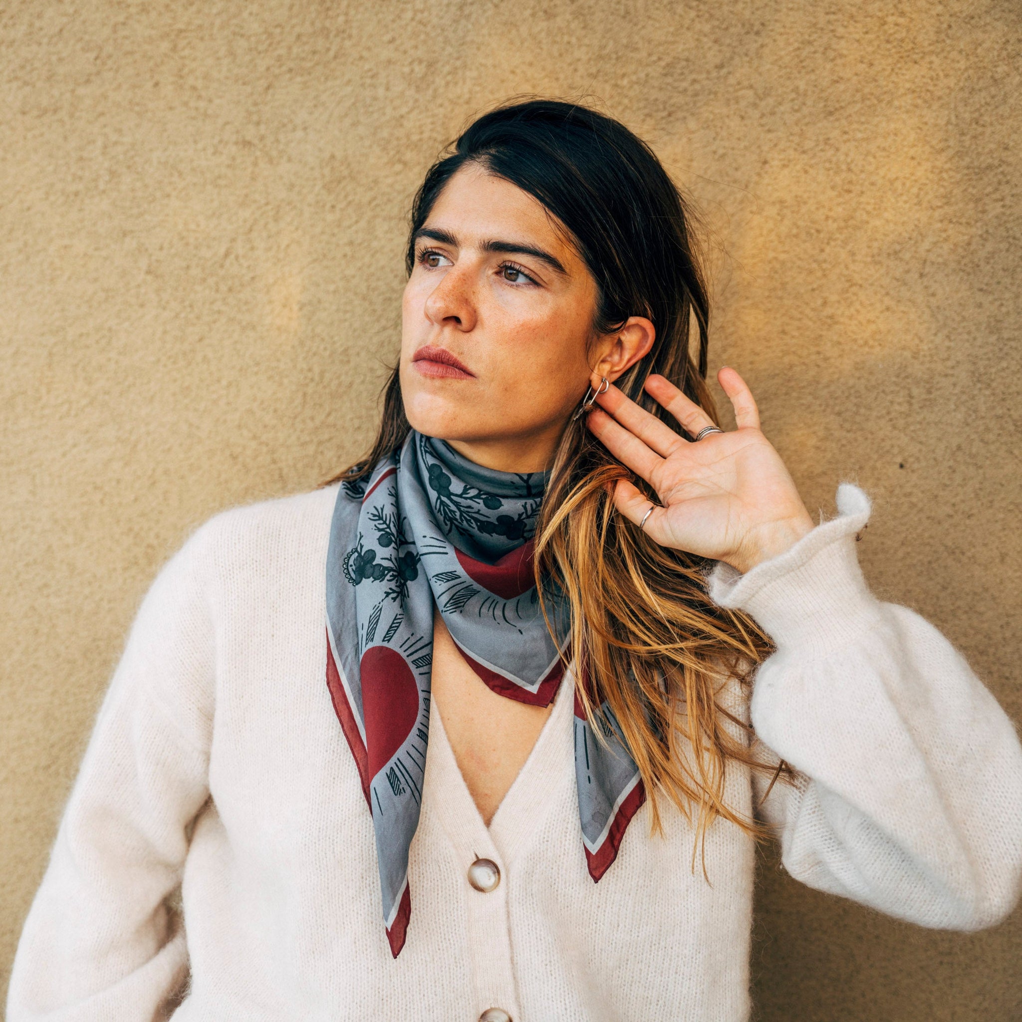 Heart Wild Rag in Gray – kitsantafe